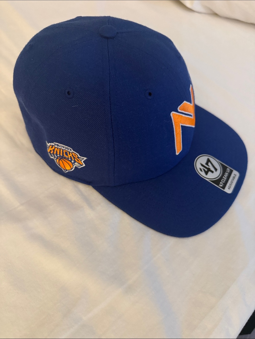 47 Kids New York Knicks championship hat with Logo from playoffs 2026